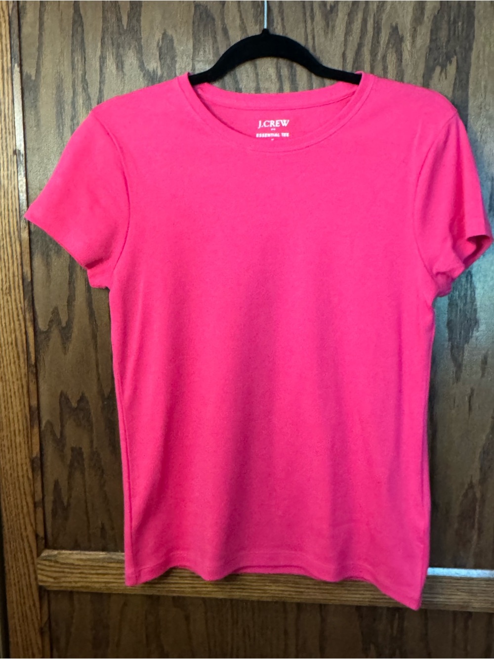 J. Crew Hot Pink Short Sleeve Crewneck Tee